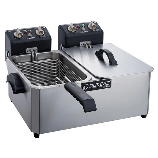 DCF10ED 20lb Two Basket Electric Countertop Fryer