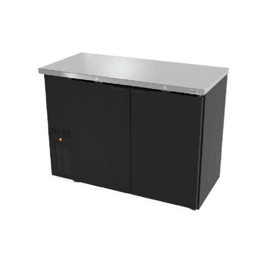 Asber ABBC-24-60 Slim Line Back Bar Cooler w/ 2 Solid Door - 62-1/4"W x 24-3/8"D x 35-1/2"H