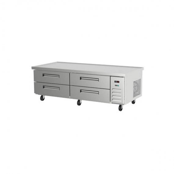 Asber ACBR-84 84" 4 Drawers Chef Base Refrigerated Equipment Stand