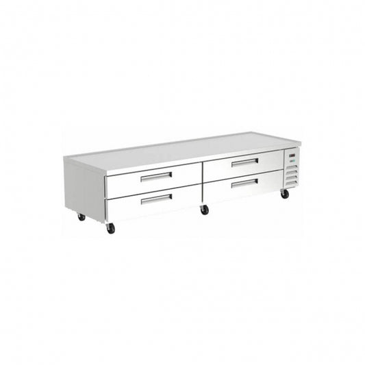 Asber ACBR-96 96" 4 Drawers Chef Base Refrigerated Equipment Stand