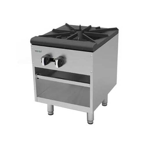 Asber AESP-18-2 18" Gas Stock Pot Range w/ (1) Three Ring Burner, Manual Control, 90.000 BTU