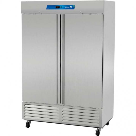 Asber ARF-49-H 55" Two Section Reach-in Freezer w/ 2 Solid Doors, Bottom Mounted, 49 cu. ft.