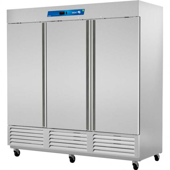 Asber ARF-72-H 82" Three Section Reach-in Freezer w/ 3 Solid Doors, Bottom Mounted, 72 cu. ft.