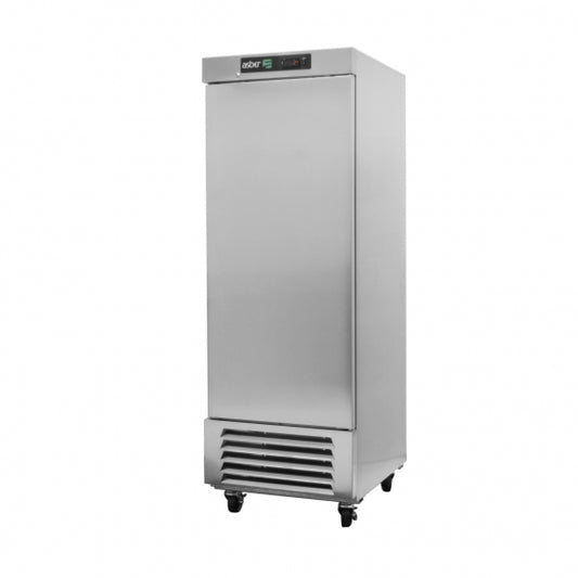 Asber ARR-23-H One Section Reach-in Refrigerator w/ Solid Door, Bottom Mounted, Stainless Steel, 23 cu. ft.